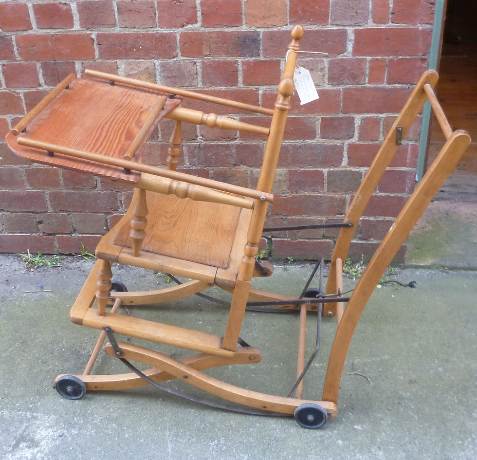 Thumbnail: Restored 19th c high low chair