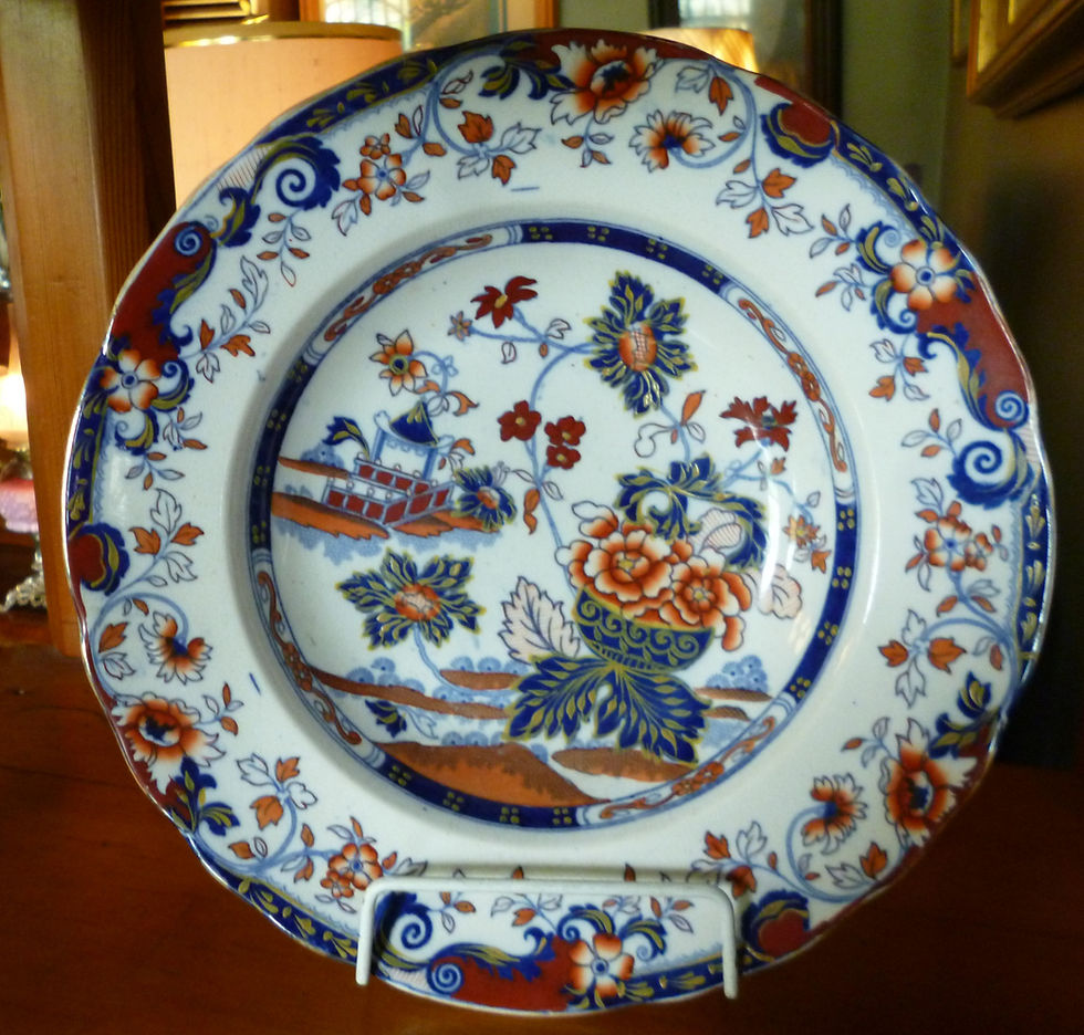 Ironstone china plate Amherst Japan pattern