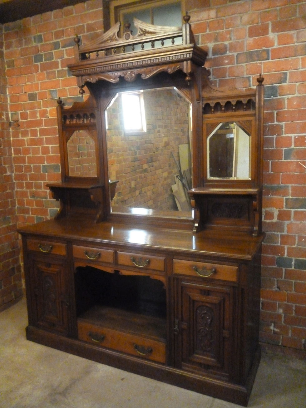 Thumbnail: Late Victorian walnut sideboard