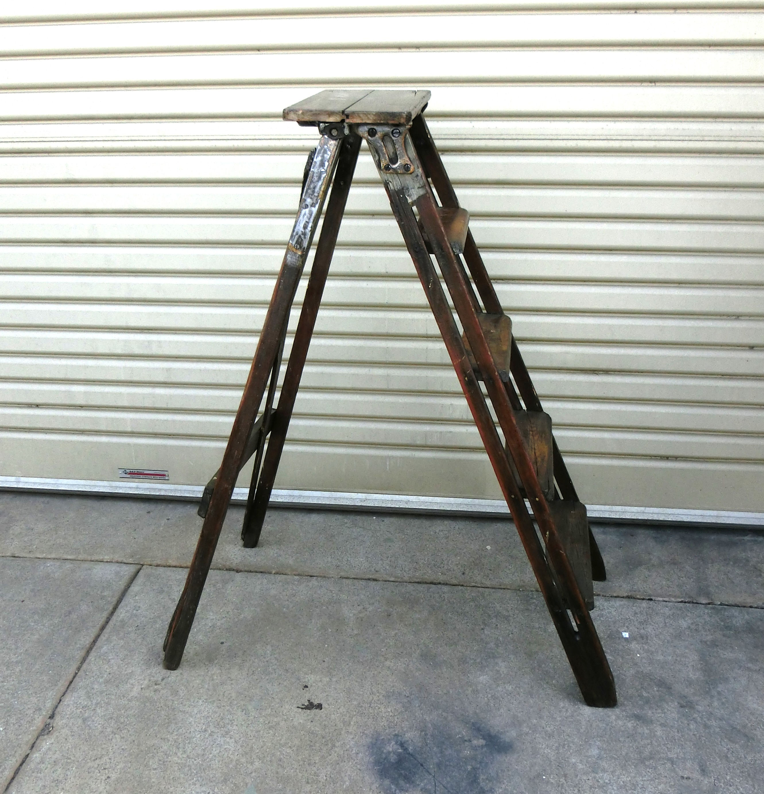 Restored old stepladder