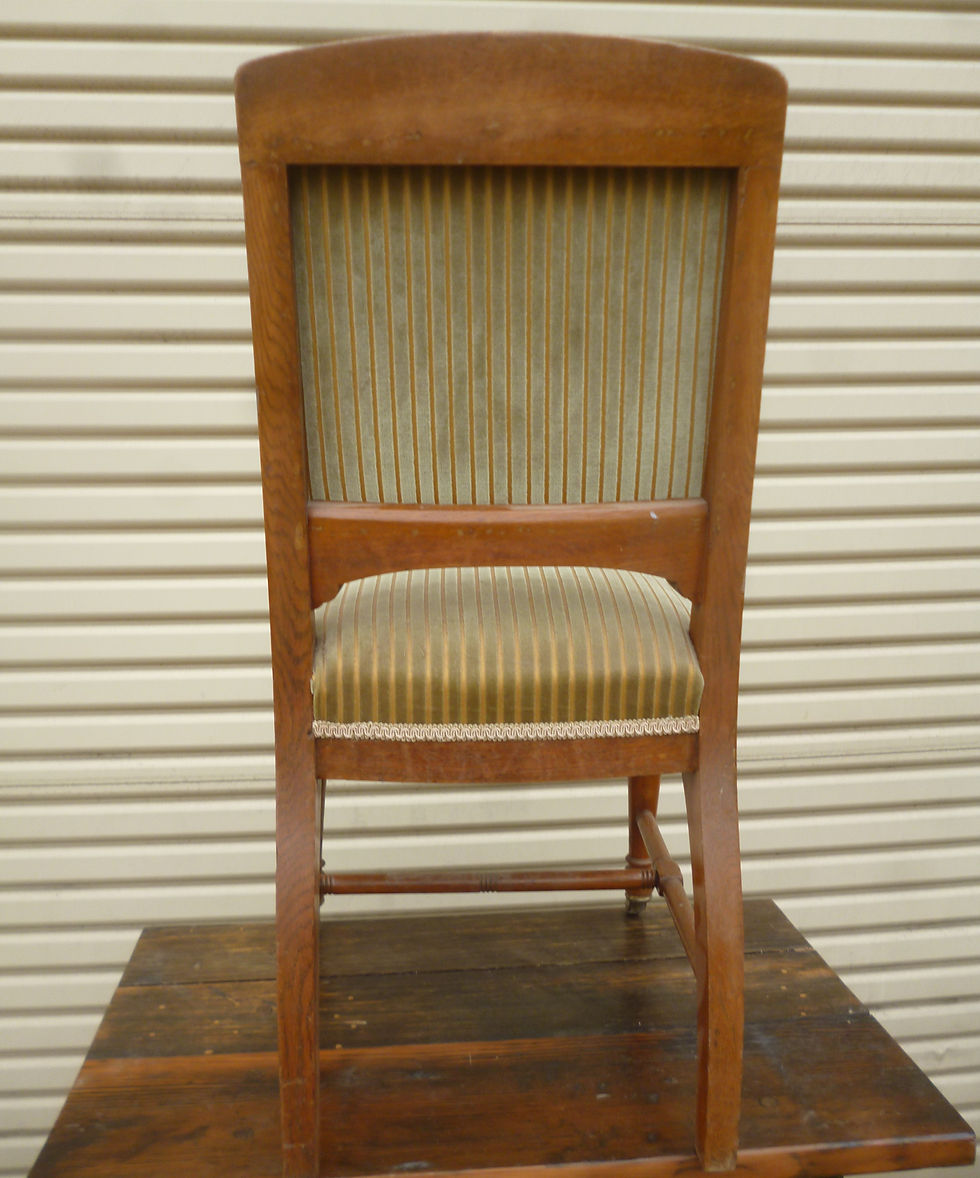 Thumbnail: Late Victorian oak bedroom chair