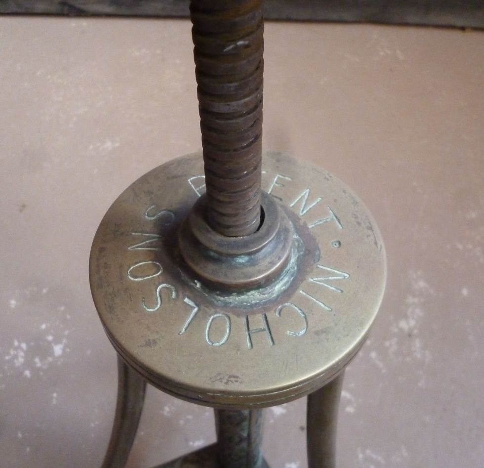 Thumbnail: Victorian brass Nicholson's Patent organ stool