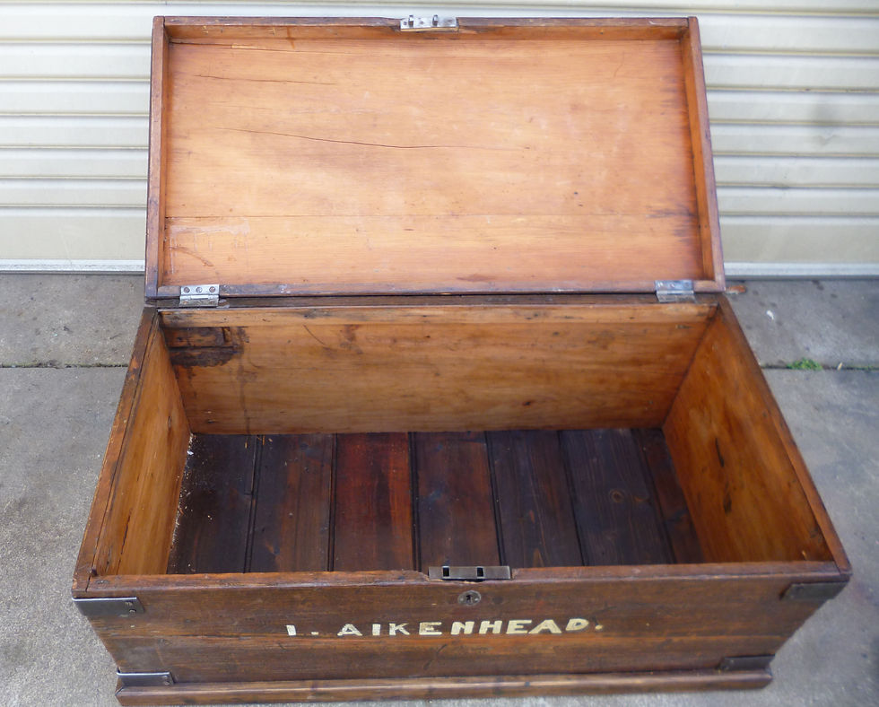 Thumbnail: Original 19th C cabin trunk
