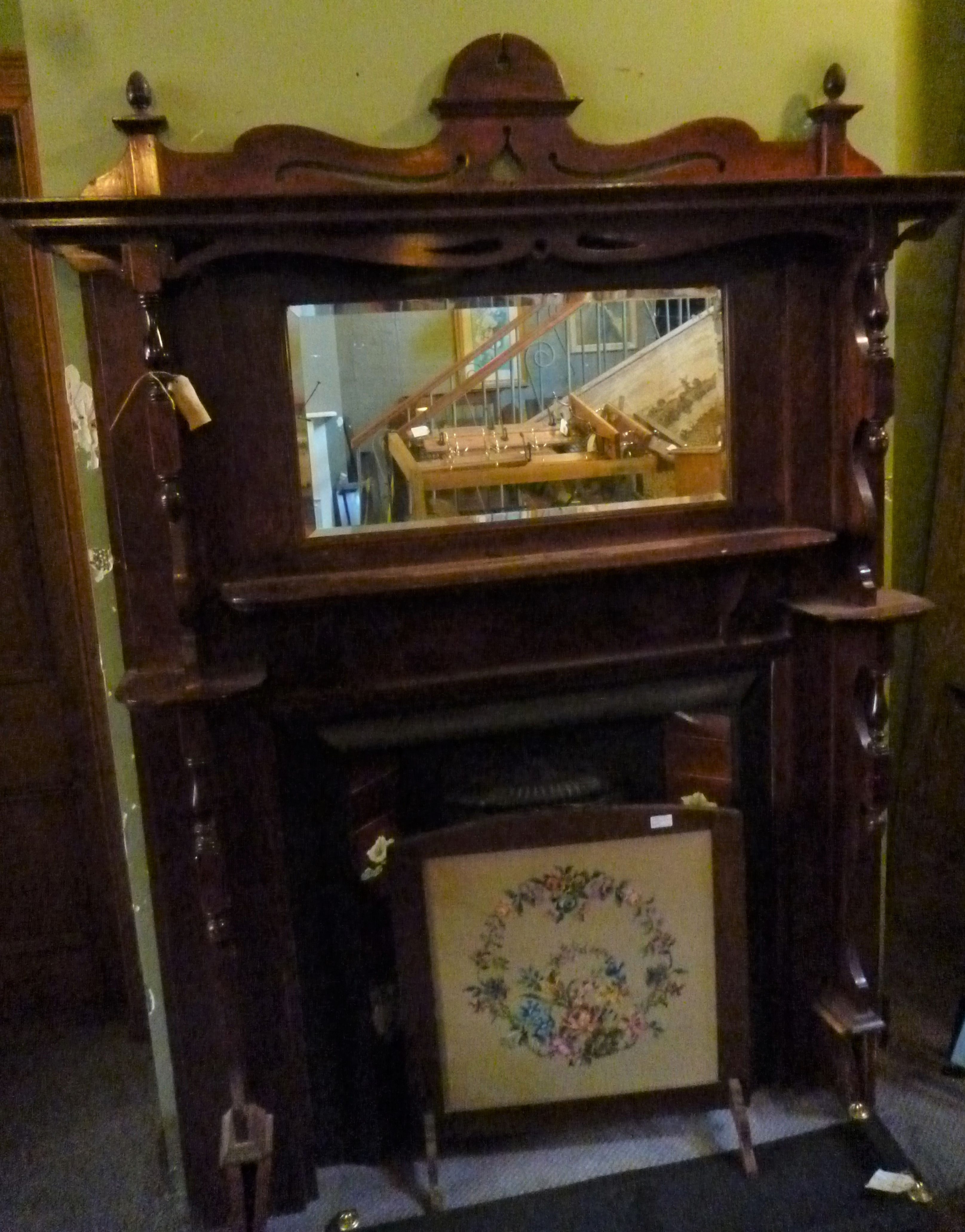 Edwardian kauri pine fire surround