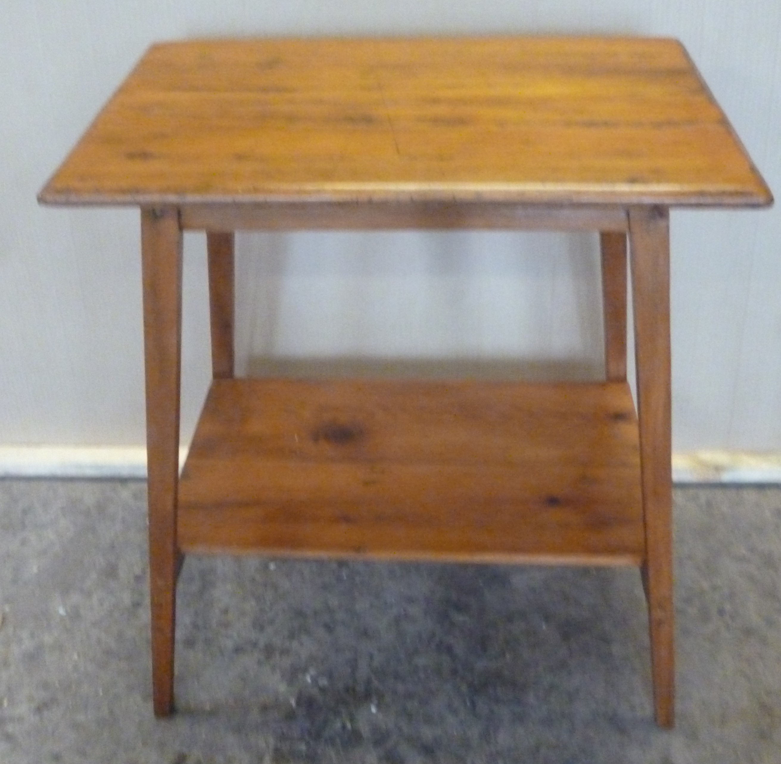 Edwardian kauri pine occasional table