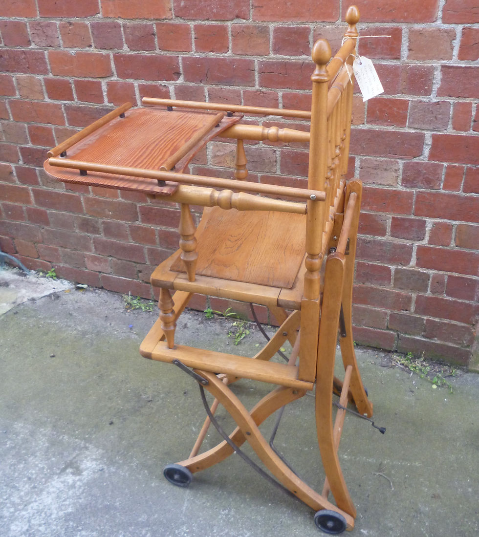 Thumbnail: Restored 19th c high low chair