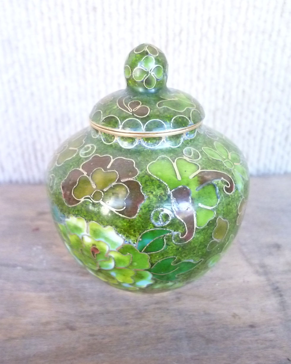 Antique Cloisonne small urn