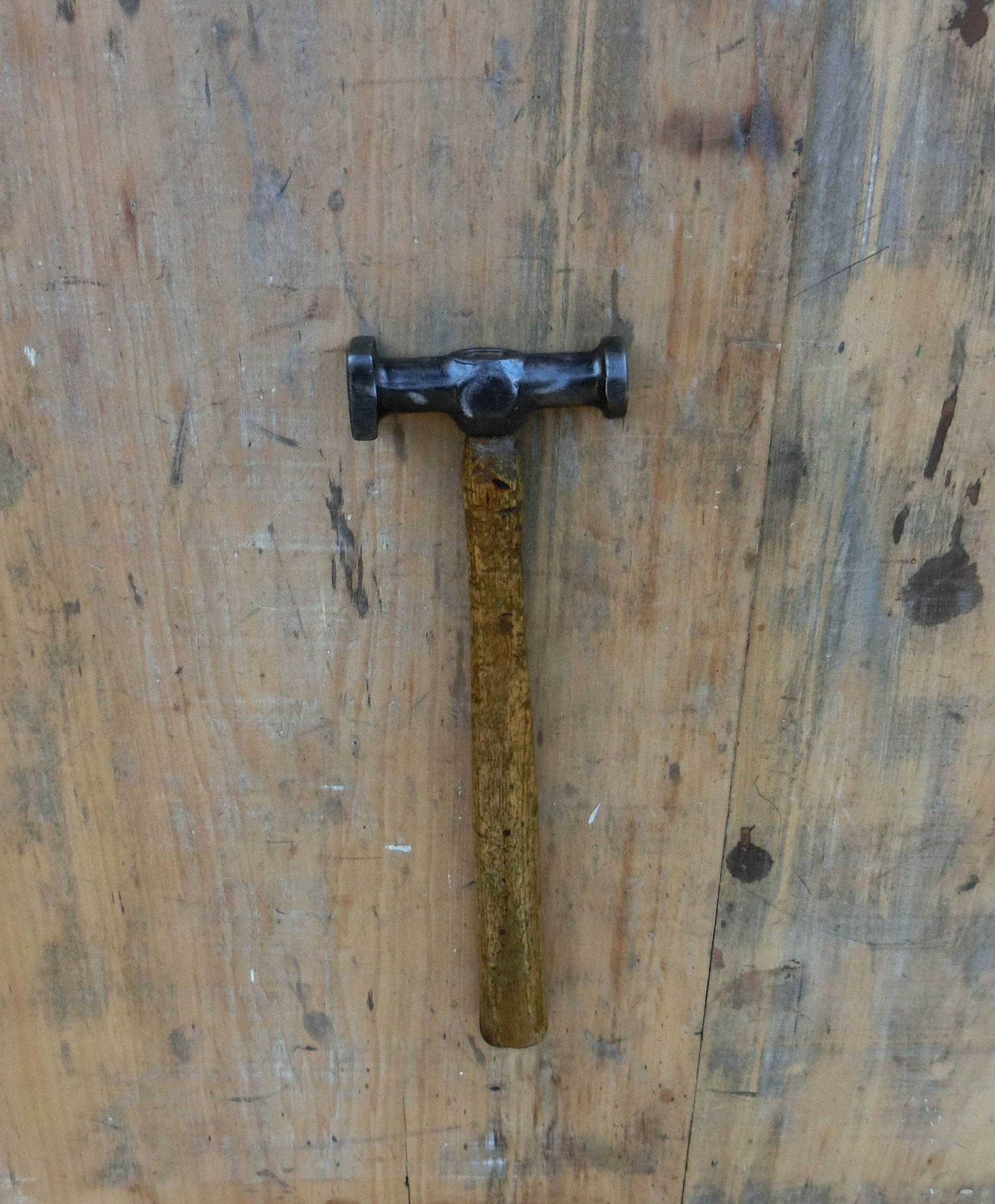 Restored old panel beaters hammer