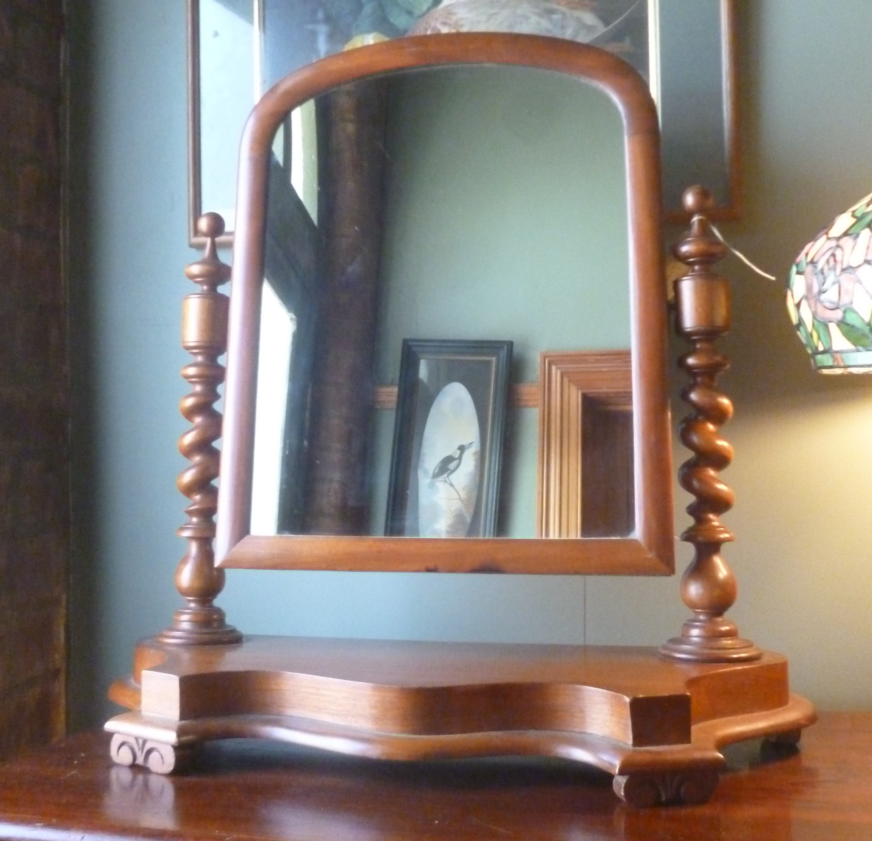 Early Australian cedar vanity mirror