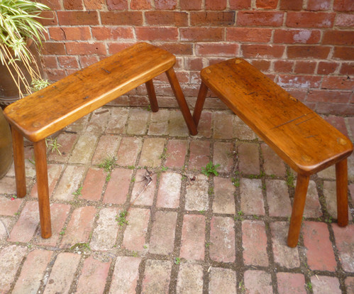 Rustic stools remade from old timber | Antique Effects