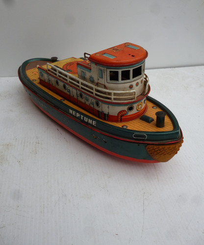 Japanese tin toy boat | Antique Effects