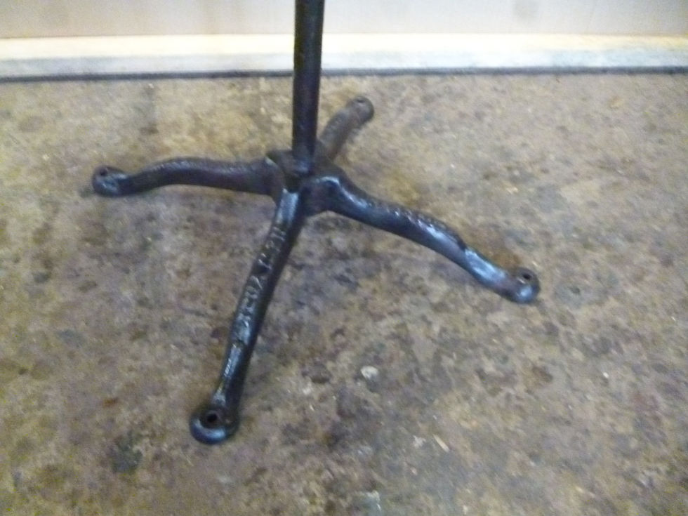 Thumbnail: Rustic iron and Baltic wine table made in NewYork
