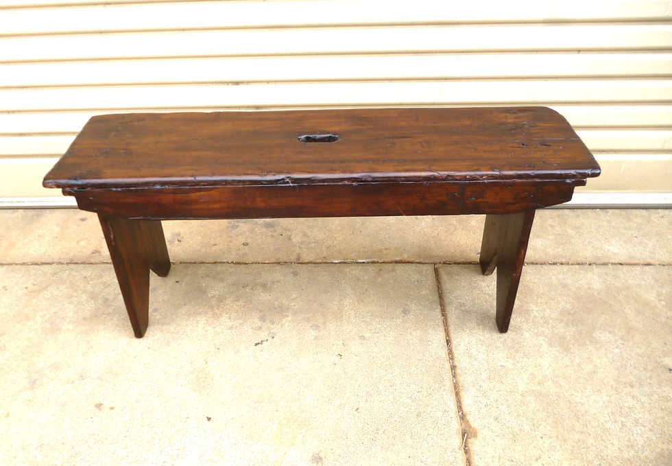 Thumbnail: Rustic pine bench