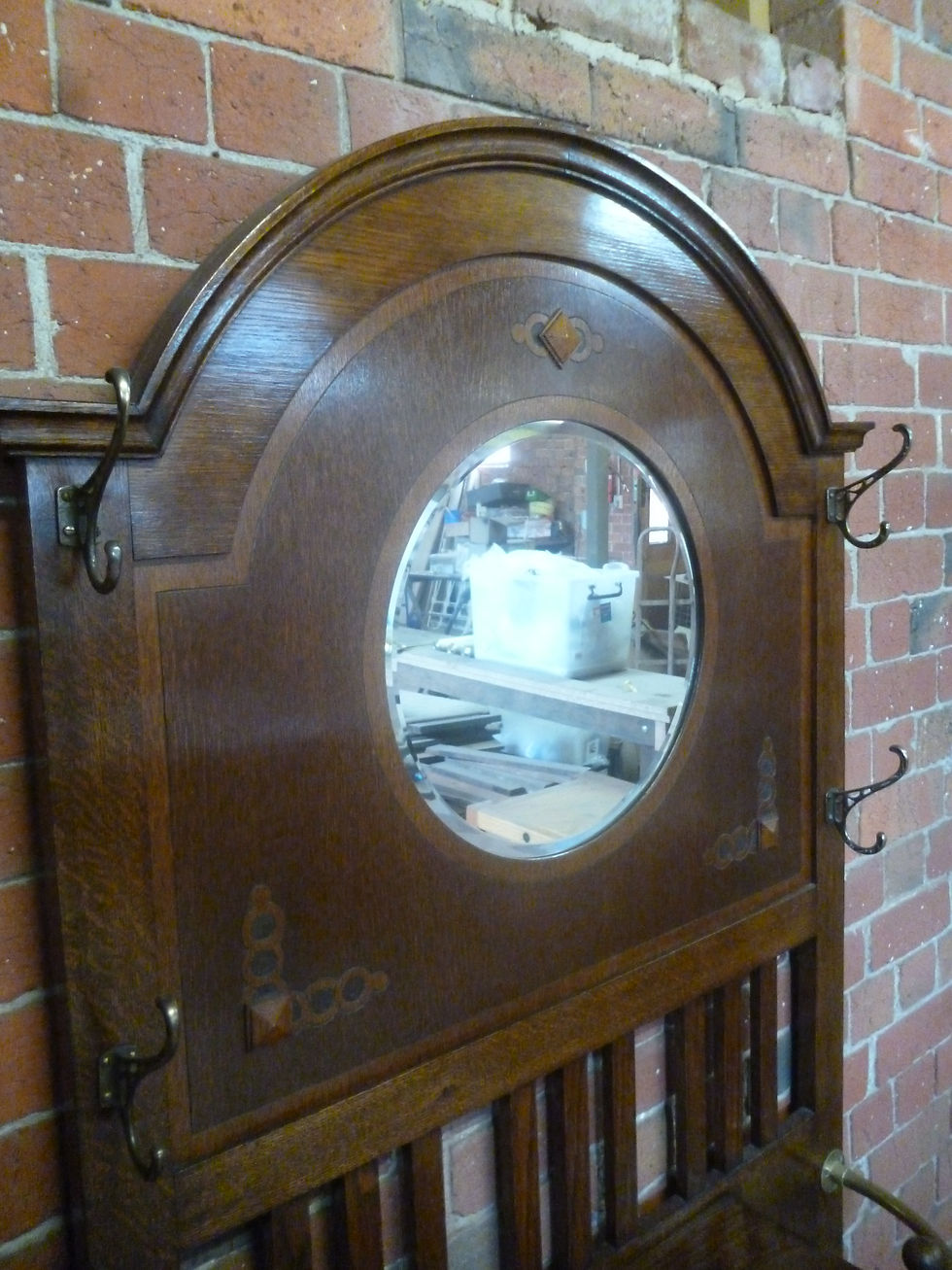 Thumbnail: Antique oak hallstand
