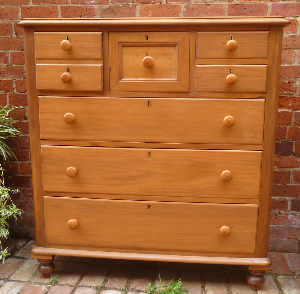 Thumbnail: Early Australian kauri pine 7 drawer chest