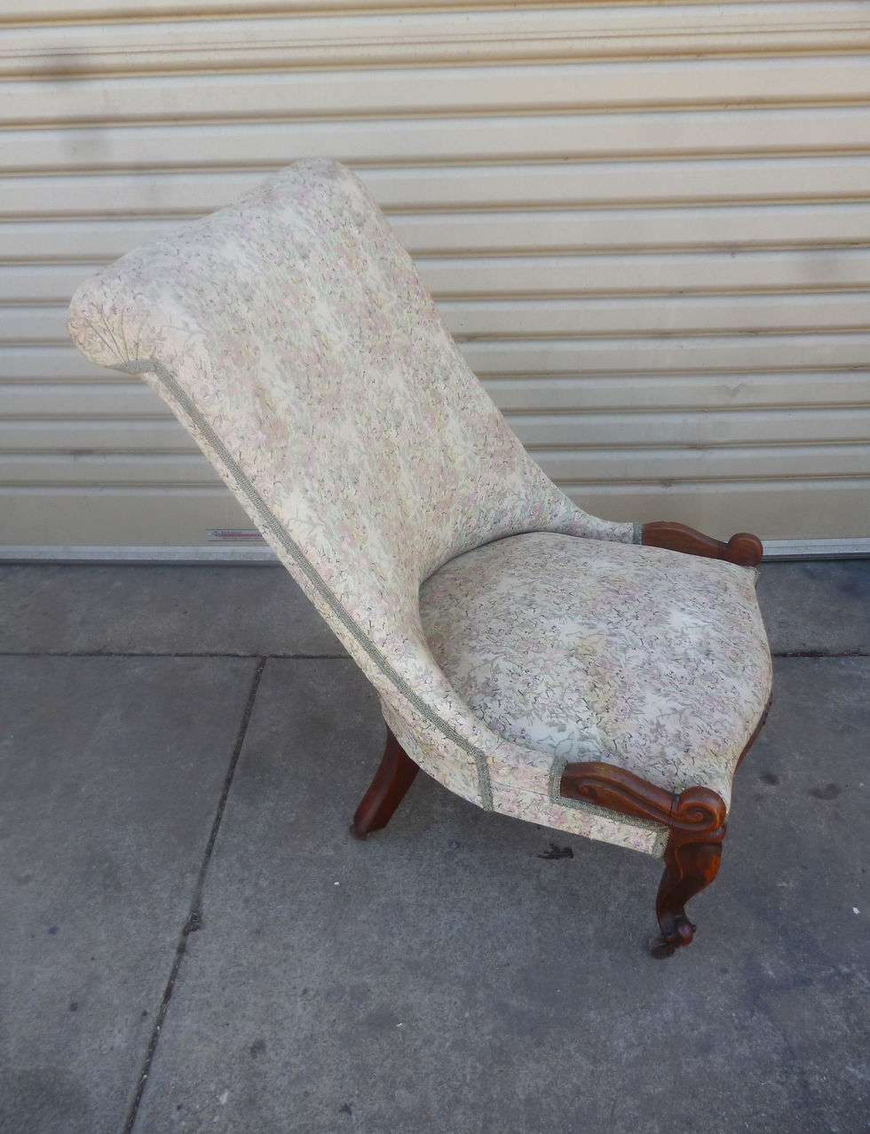 Thumbnail: Victorian oak parlour chair