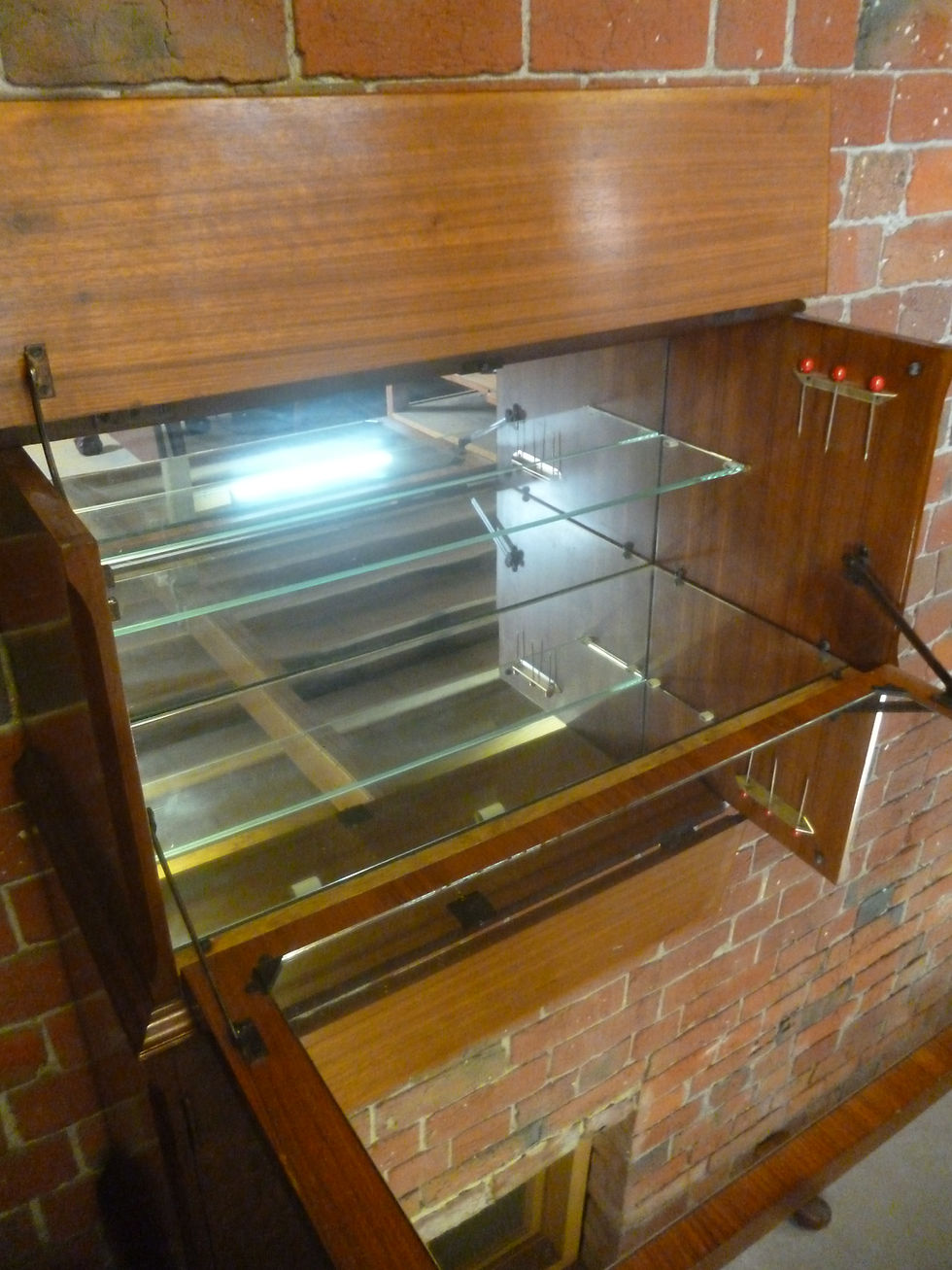 Thumbnail: Vintage walnut drinks cabinet