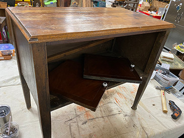 Green Distressed Cabinet