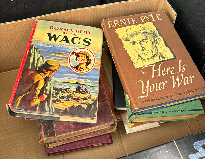 Box of vintage books