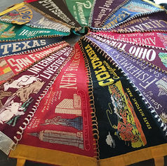 Vintage souvenir Pennants