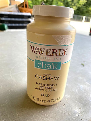 Waverly chalk paint Cashew color