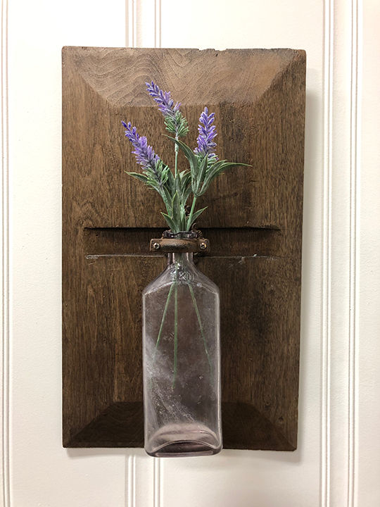 Reclaimed Wood Wall Vase