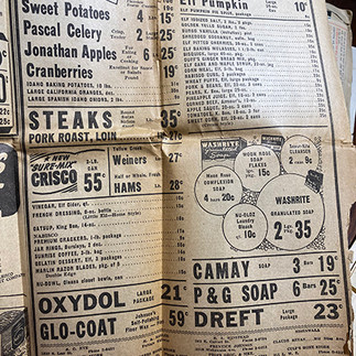 vintage newspaper ads