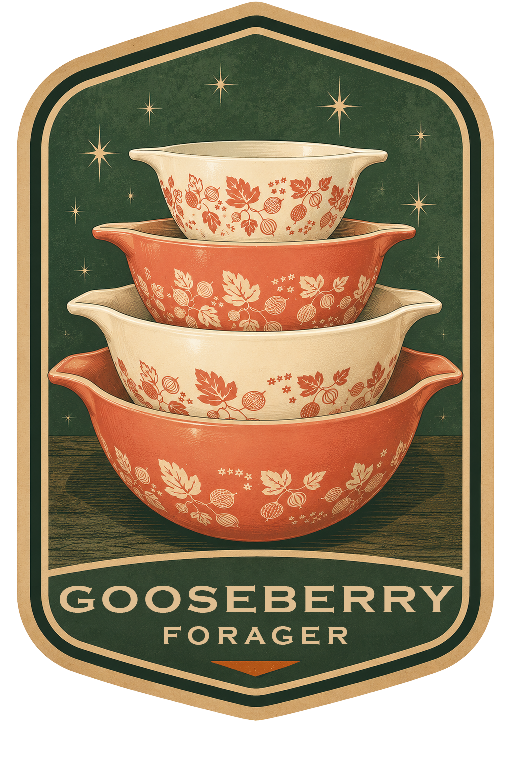 Gooseberry Forager Badge Sticker