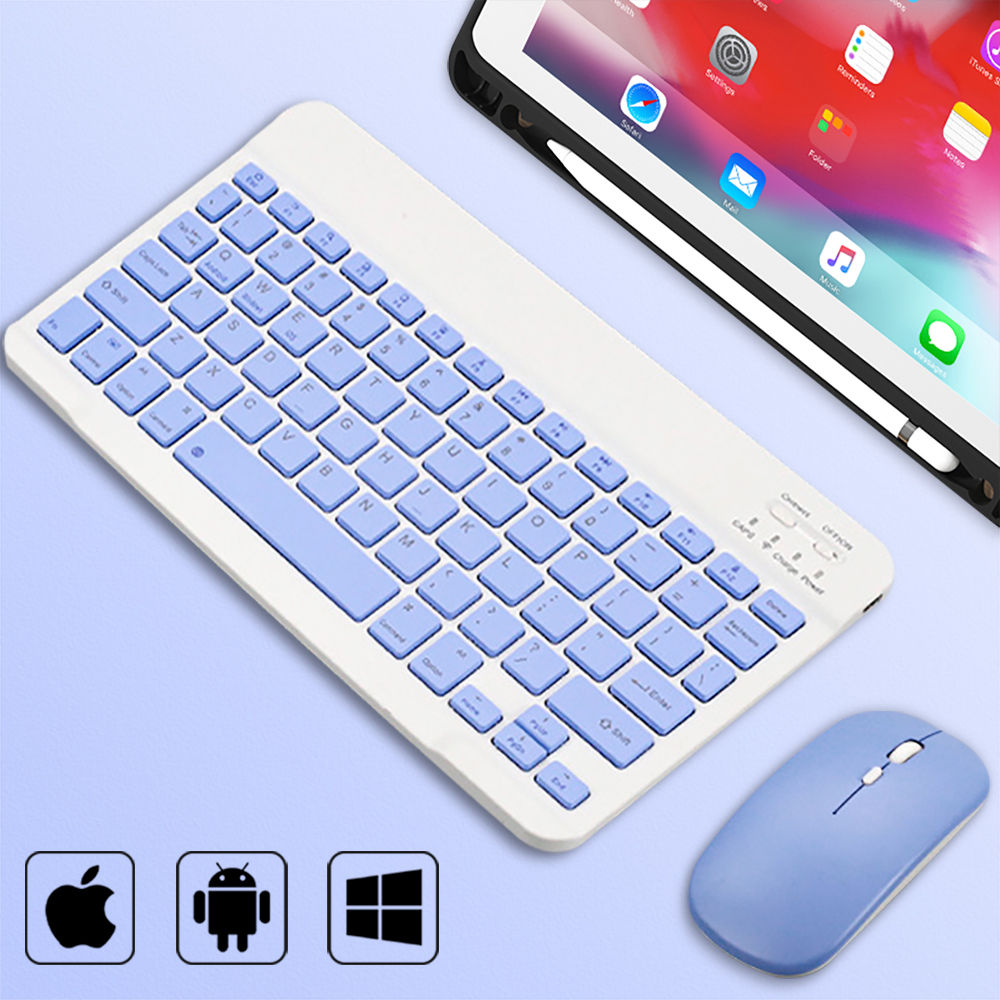 Bluetooth Wireless Keyboard Universal Mobile Phone Tablet Keyboard And Mouse Min