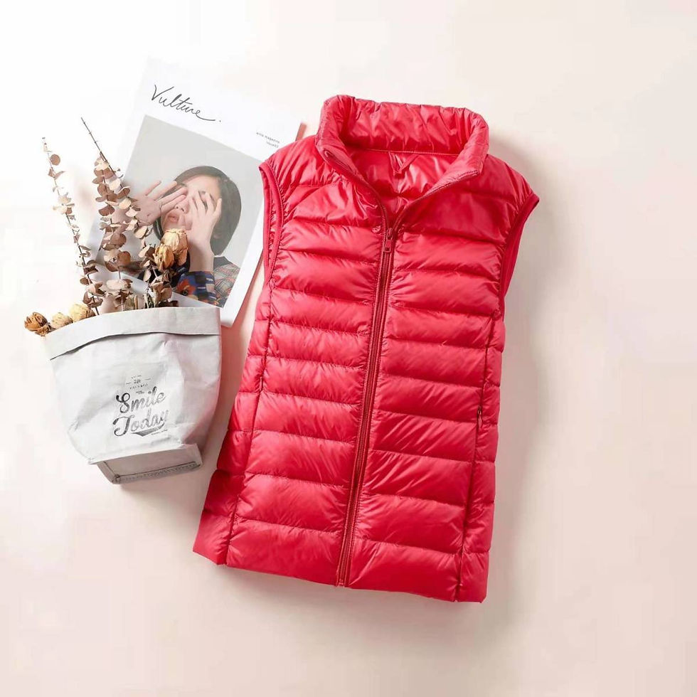 Thumbnail: New 2026 Women Women Ultra Light Down Vests Slim Sleeveless Jacket Portable Girl
