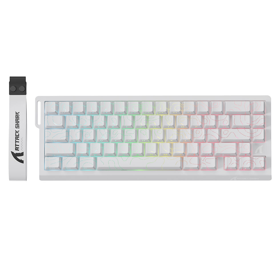 Thumbnail: ATTACK SHARK X68PRO HE 60% Wireless Rapid Trigger Gaming Keyboard,Adjustable Act
