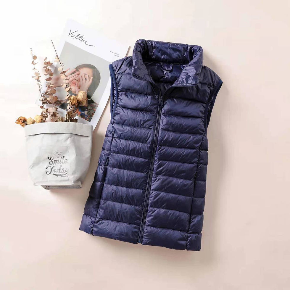 Thumbnail: New 2026 Women Women Ultra Light Down Vests Slim Sleeveless Jacket Portable Girl
