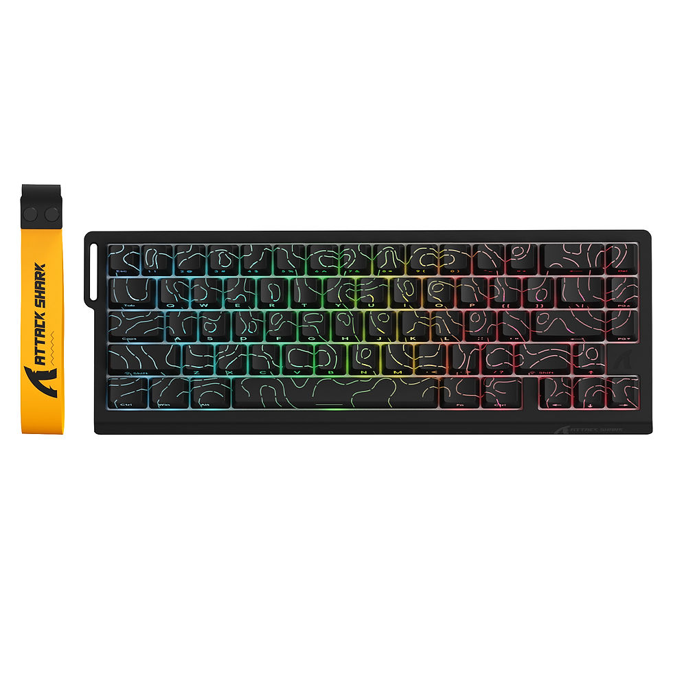 Thumbnail: ATTACK SHARK X68PRO HE 60% Wireless Rapid Trigger Gaming Keyboard,Adjustable Act