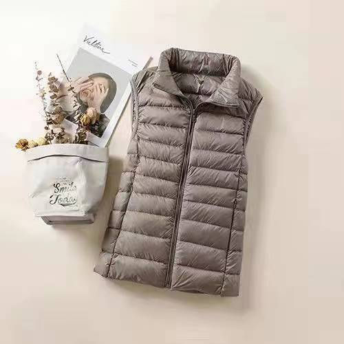 Thumbnail: New 2026 Women Women Ultra Light Down Vests Slim Sleeveless Jacket Portable Girl
