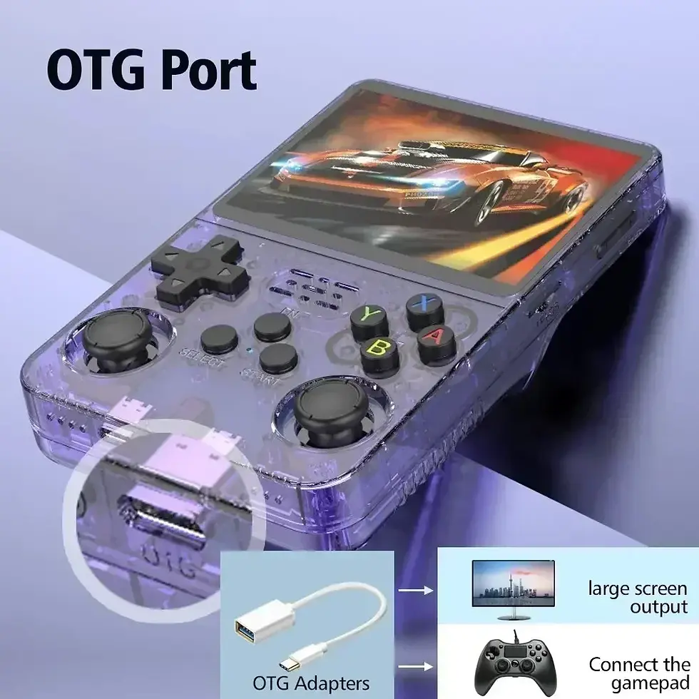 Thumbnail: Retro Handheld Game Console R36S 3 5 Inch IPS Screen 64GB 128GB 256GB Portable G