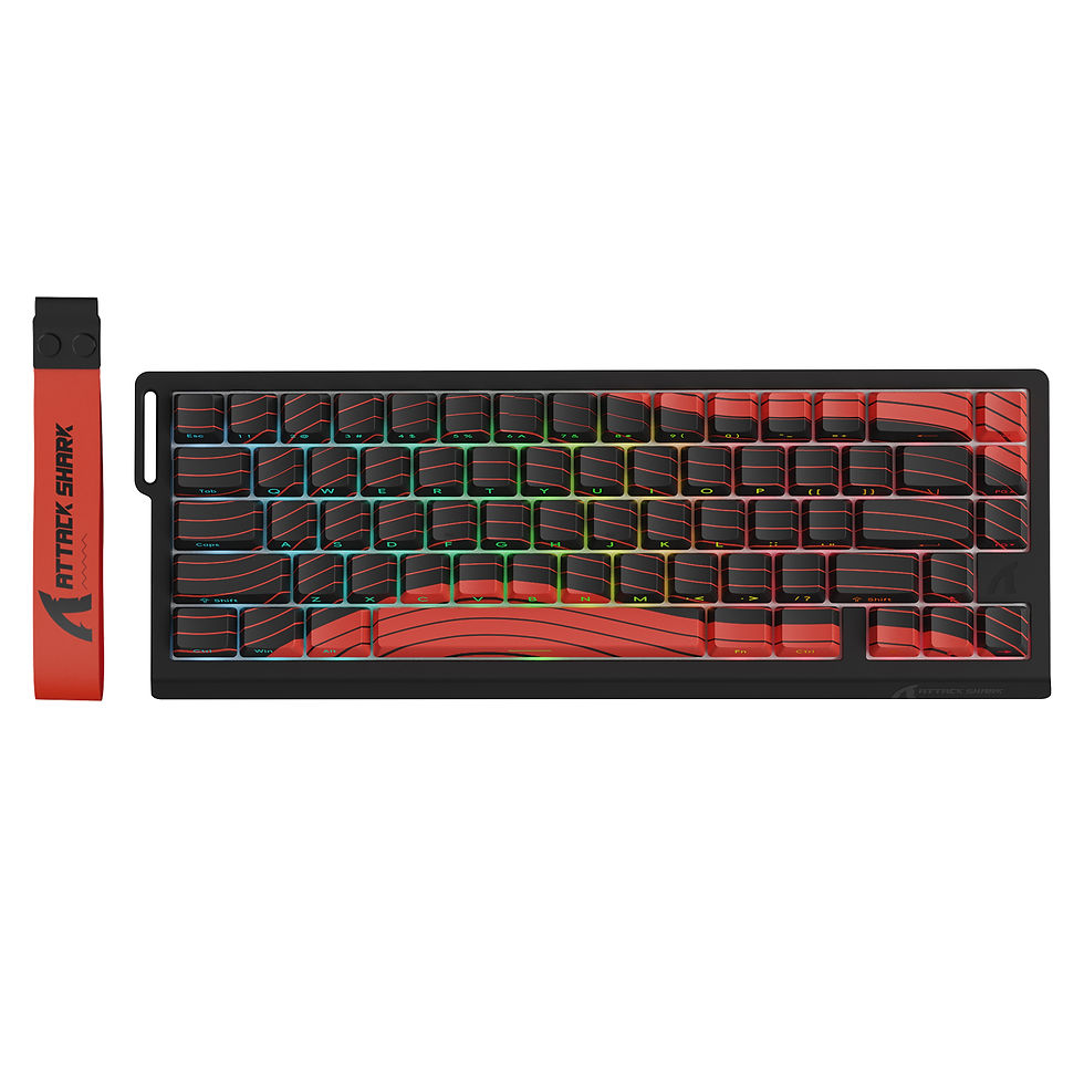 Thumbnail: ATTACK SHARK X68PRO HE 60% Wireless Rapid Trigger Gaming Keyboard,Adjustable Act
