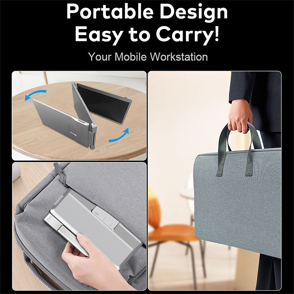 Thumbnail: Portable LCD FHD IPS Gaming Backlit External Monitor High-Definition Dual Triple