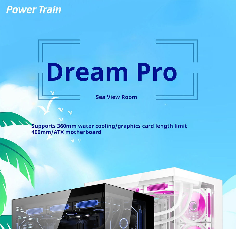Thumbnail: Power train Dreamland PRO ATX motherboard PC gaming 360 water-cooled Sea view ro