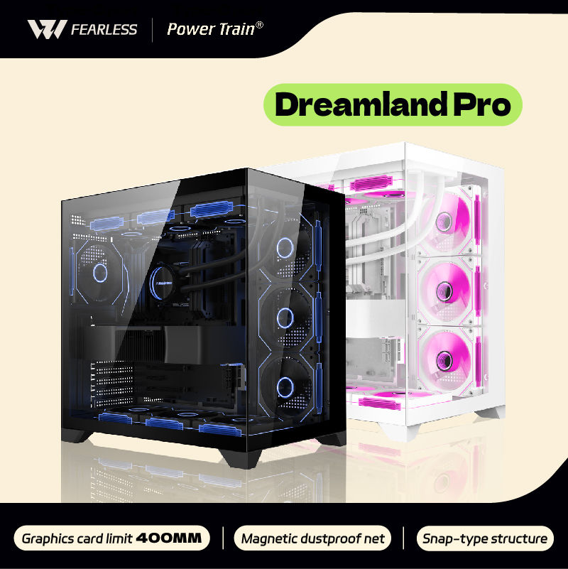 Power train Dreamland PRO ATX motherboard PC gaming 360 water-cooled Sea view ro