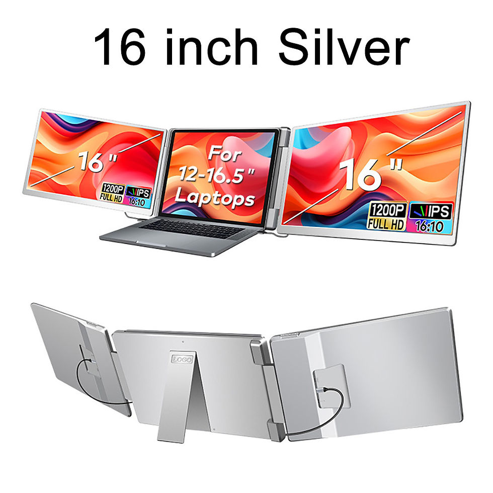Thumbnail: Portable LCD FHD IPS Gaming Backlit External Monitor High-Definition Dual Triple