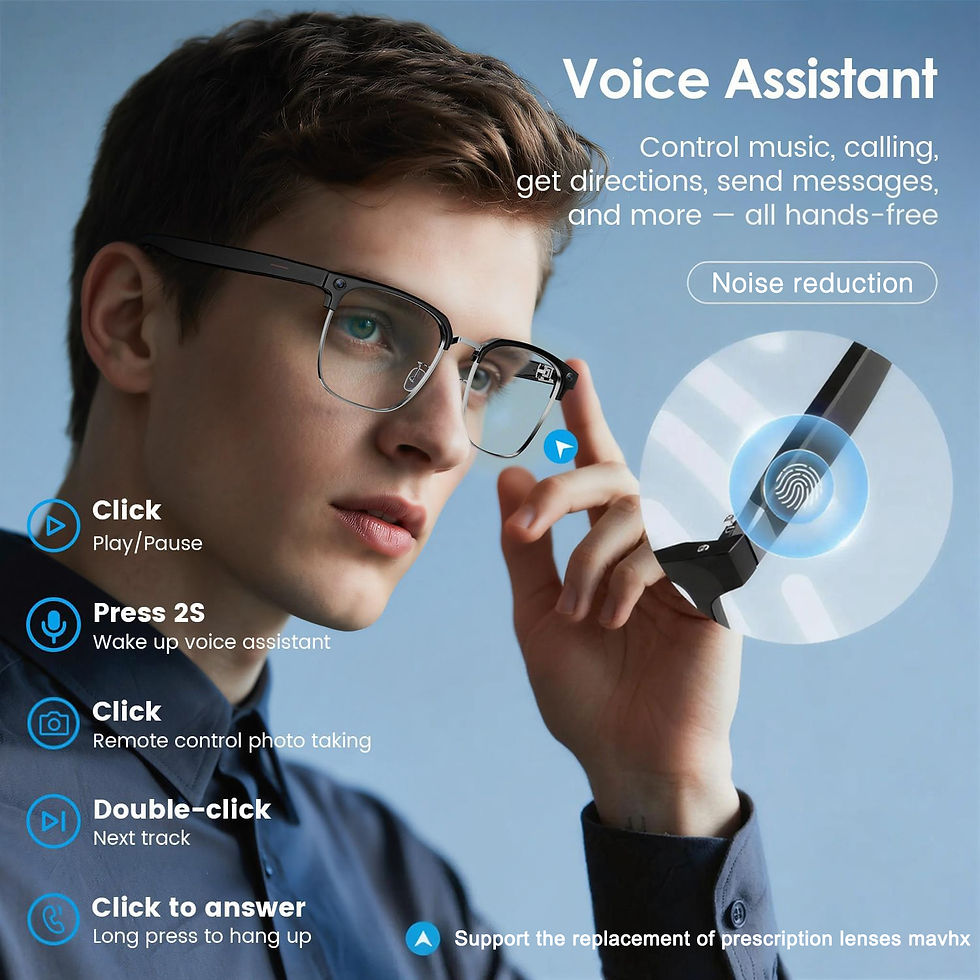 Thumbnail: 2026New 800W Pixel Camera Smart Glasses Men Video Recording AI Photo Recognition