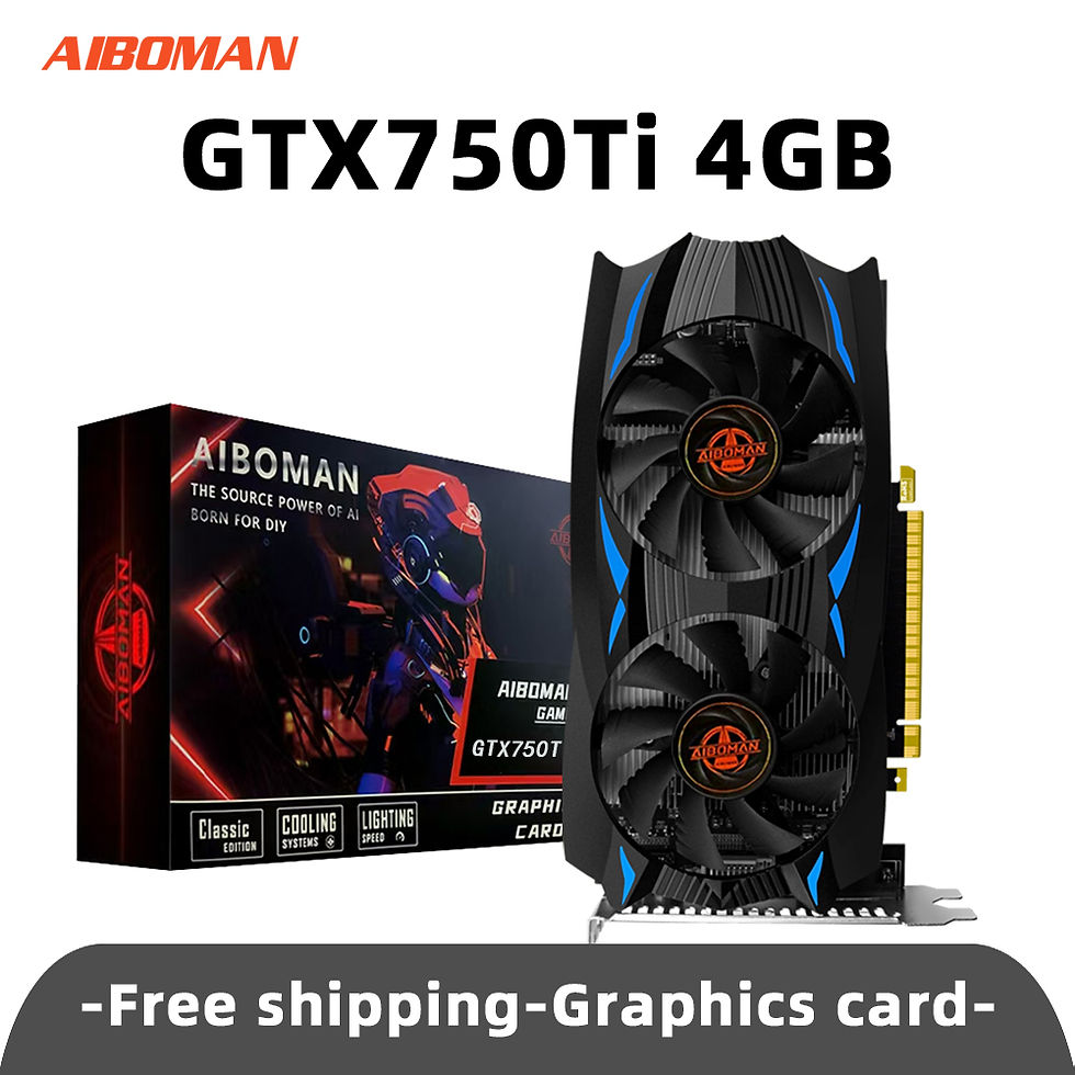 Thumbnail: AIBOMAN NVIDIA GTX750Ti 4G GDDR5 Graphics Card 128Bit 28nm PCI Express 3.0 X16 G