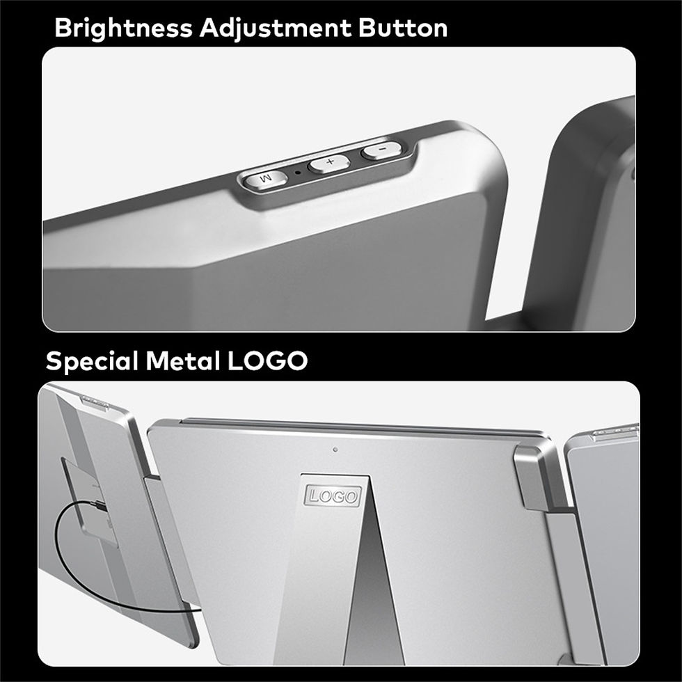 Thumbnail: Portable LCD FHD IPS Gaming Backlit External Monitor High-Definition Dual Triple