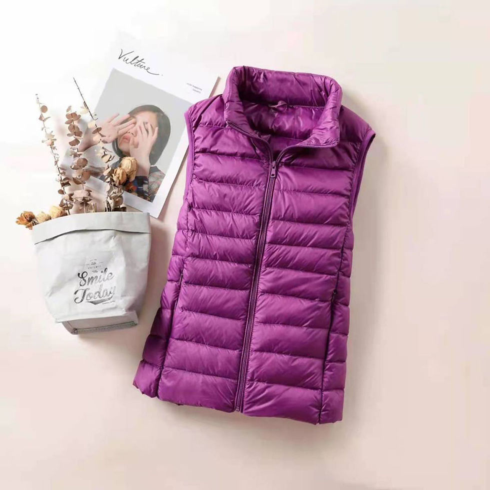 Thumbnail: New 2026 Women Women Ultra Light Down Vests Slim Sleeveless Jacket Portable Girl