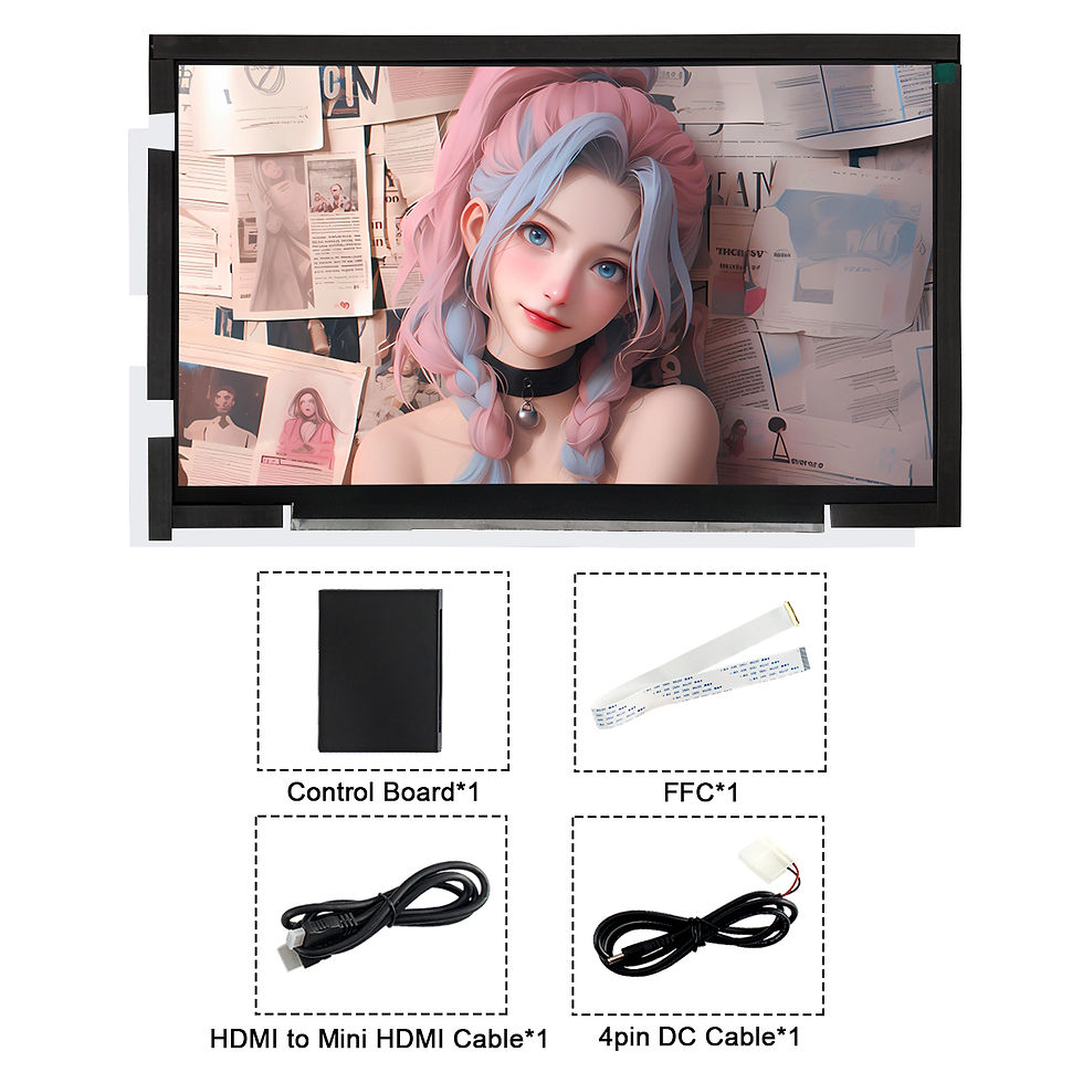 Thumbnail: Wisecoco 2K 1920*1080 HD IPS LCD Gaming CPU GPU Secondary Display 14 inch Portab