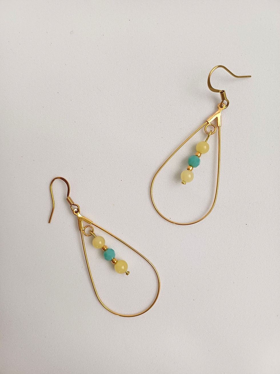 Miniature : Boucles d'oreilles gouttes pierres