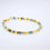 Miniature : Bracelet Sane Création de pierres en verre de bohème jaune, de pierres fines  turquoise et jaspe
