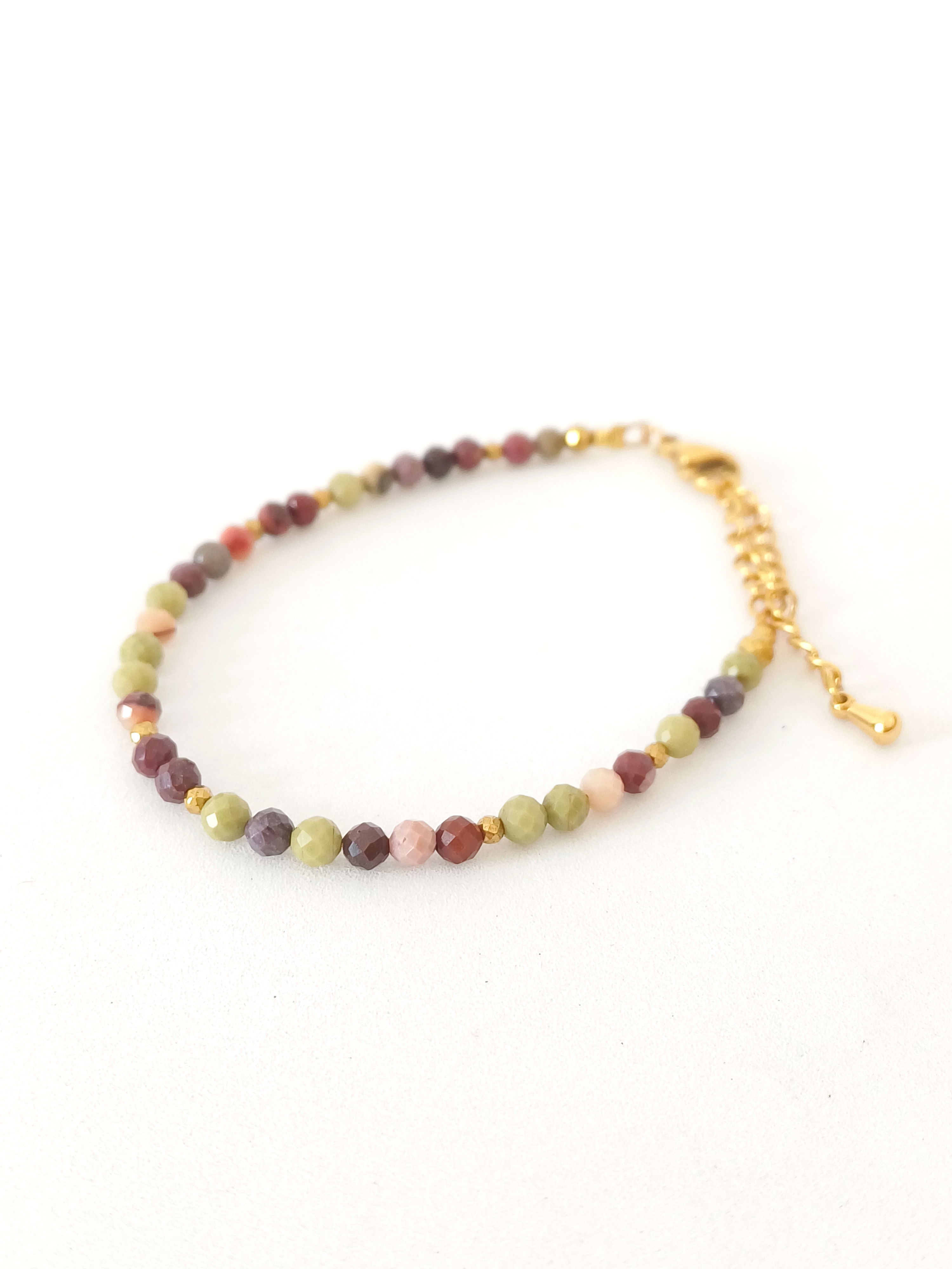 Bracelet jaspe avocado