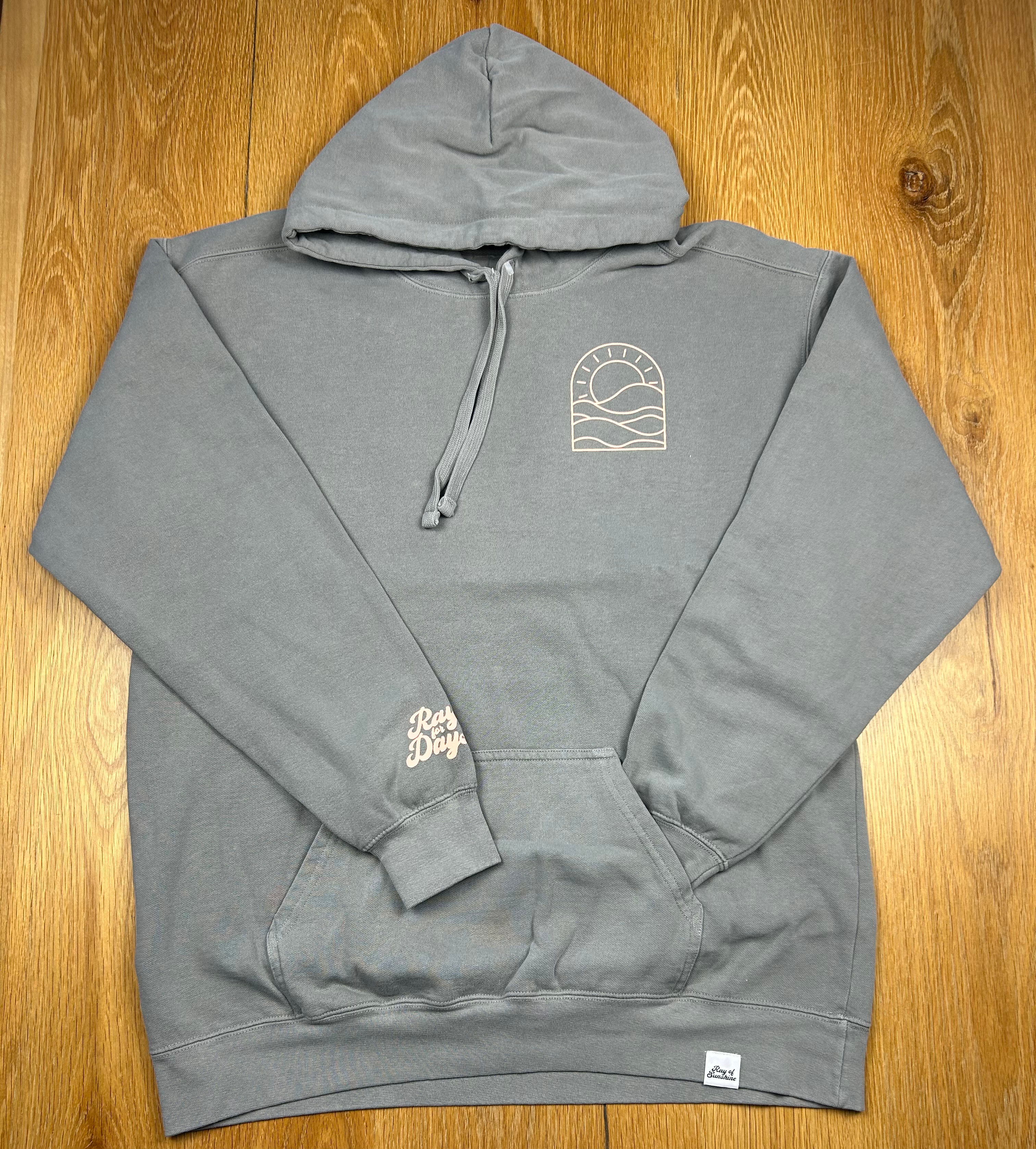 Boat Waves and Sun Rays Hoodie