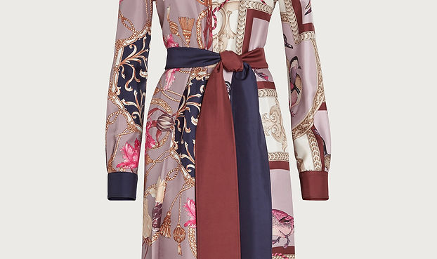 FOULARD PRINT SHIRT DRESS 1450,- Salvato